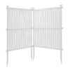 Privacy Screen Panels Kit Air Conditioner Trash Can Enclosure Vinyl white color - Image 14