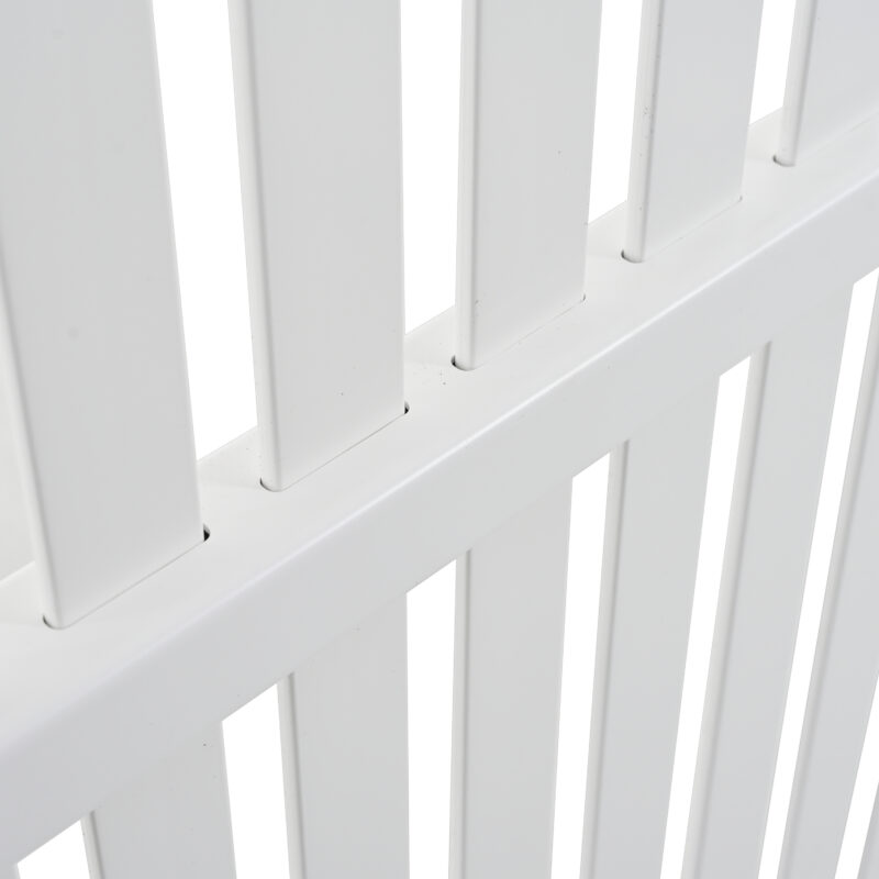 Privacy Screen Panels Kit Air Conditioner Trash Can Enclosure Vinyl white color - Image 13