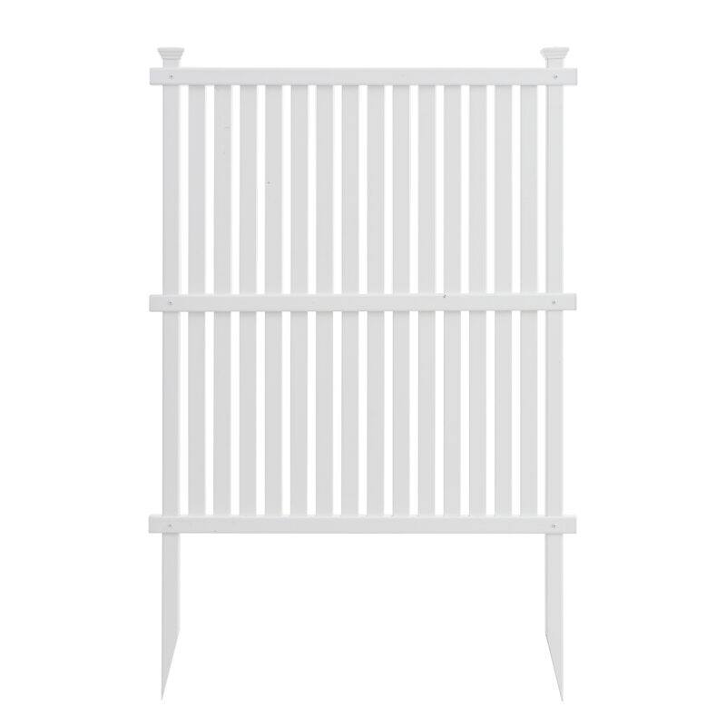 Privacy Screen Panels Kit Air Conditioner Trash Can Enclosure Vinyl white color - Image 9