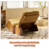 Comfortable Glider Rocking Chair, High-Quality Upholstery Glider Chair, Solid Wood Frame, Perfect for Multiple Settings Accent Reading Chair for Bedroom,Living Room,Nursery - Image 8
