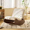 Comfortable Glider Rocking Chair, High-Quality Upholstery Glider Chair, Solid Wood Frame, Perfect for Multiple Settings Accent Reading Chair for Bedroom,Living Room,Nursery - Image 9
