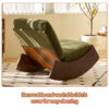 Comfortable Glider Rocking Chair, High-Quality Upholstery Glider Chair, Solid Wood Frame, Perfect for Multiple Settings Accent Reading Chair for Bedroom,Living Room,Nursery - Image 5