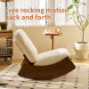 Comfortable Glider Rocking Chair, High-Quality Upholstery Glider Chair, Solid Wood Frame, Perfect for Multiple Settings Accent Reading Chair for Bedroom,Living Room,Nursery - Image 13