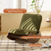 Comfortable Glider Rocking Chair, High-Quality Upholstery Glider Chair, Solid Wood Frame, Perfect for Multiple Settings Accent Reading Chair for Bedroom,Living Room,Nursery - Image 2