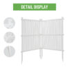 Privacy Screen Panels Kit Air Conditioner Trash Can Enclosure Vinyl white color - Image 4