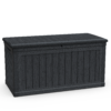 230 Gallon Large Outdoor Storage XXL Deck Box for Patio Furniture, Outdoor Cushions, Garden Tools and Sports/Pools Equipment, Waterproof Resin, Lockable, Black - Image 9