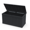 230 Gallon Large Outdoor Storage XXL Deck Box for Patio Furniture, Outdoor Cushions, Garden Tools and Sports/Pools Equipment, Waterproof Resin, Lockable, Black - Image 10