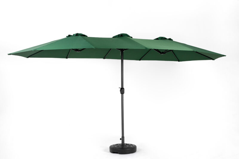 14.8 Ft Double Sided Outdoor Umbrella Rectangular Large with Crank - Image 13