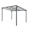 Outdoor Pergola, 12' x 8' Outdoor Pergola for Patio, Large 8x12 Galvanized Steel Lean to Wall-Mounted Pergolas for outdoor barbecues and family gatherings - Image 9