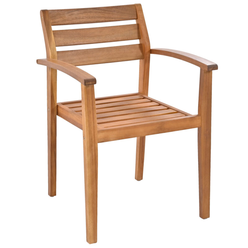 GO Outdoor Wood Dining Set For 7-8 Person, Outdoor Dining Furniture With Removable Cushions, Ergonomic Chairs And Bench, Thicker Table, Nature - Image 12