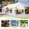 20x20 FT Party Tent with 2 Storage Bags & Removable Sidewalls, Outdoor Canopy Gazebo for Carport Camping Garden Wedding BBQ Commercial - Image 11