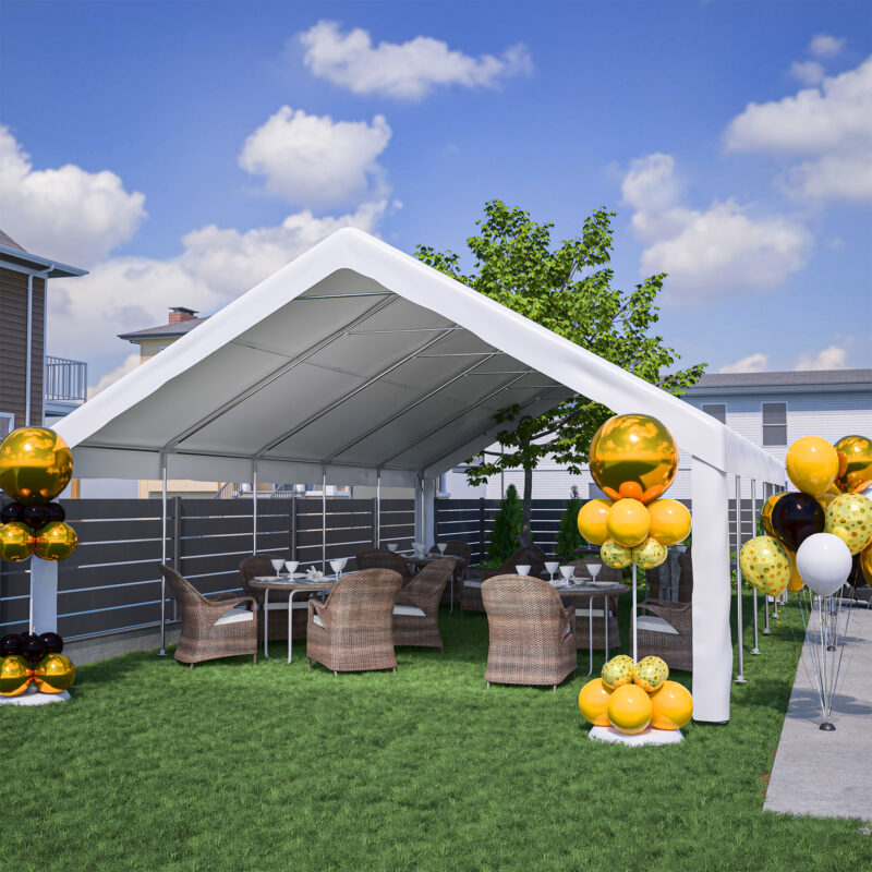 20x32 FT Party Tent with 3 Storage Bags & Removable Sidewalls, Outdoor Canopy Gazebo for Carport Camping Garden Wedding BBQ Commercial - Image 14