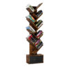 9 Tier Tree Bookshelf with Drawer Bookcase, Modern Book Storage, Free Standing Tree Bookcase, Utility Organizer Shelves for Home Office, Living Room, Bedroom, Rustic Brown - Image 10
