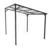 Outdoor Pergola 8' x 10' Metal Inclined Roof Pergolas Waterproof Wall-mounted iron sheet shed Gazebo for Patio,Garden,Yard - Image 8