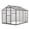 6x8 FT Greenhouse for Outdoors, Polycarbonate Greenhouse with Quick Setup Structure and Roof Vent, Aluminum Large Walk-in Greenhouse for Outside Garden Backyard, Black - Image 11