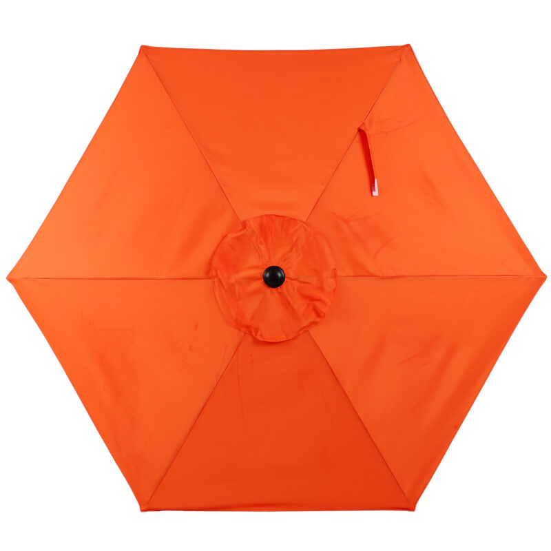 10FT Patio Umbrella, Outdoor Market Yard Umbrella, Sun Shade Umbrella with Push Button Tilt and Crank Mechanism for Garden, Deck, Pool and Backyard, Not Include Umbrella Base - Image 6