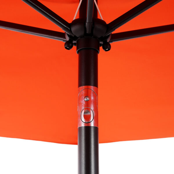 10FT Patio Umbrella, Outdoor Market Yard Umbrella, Sun Shade Umbrella with Push Button Tilt and Crank Mechanism for Garden, Deck, Pool and Backyard, Not Include Umbrella Base