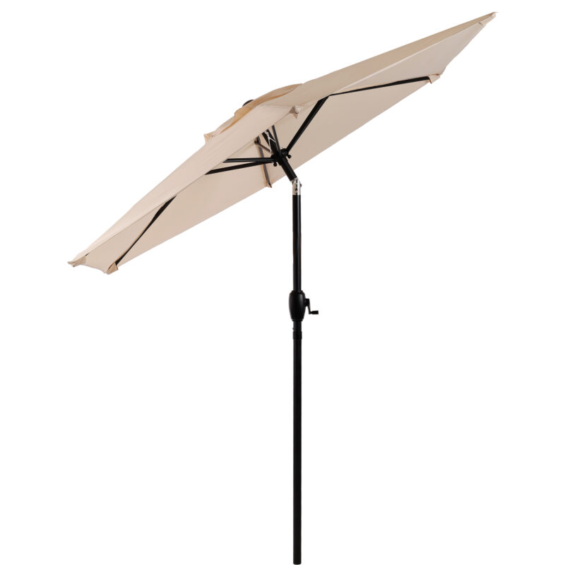10FT Patio Umbrella, Outdoor Market Yard Umbrella, Sun Shade Umbrella with Push Button Tilt and Crank Mechanism for Garden, Deck, Pool and Backyard, Not Include Umbrella Base - Image 21