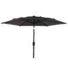 10FT Patio Umbrella, Outdoor Market Yard Umbrella, Sun Shade Umbrella with Push Button Tilt and Crank Mechanism for Garden, Deck, Pool and Backyard, Not Include Umbrella Base - Image 10