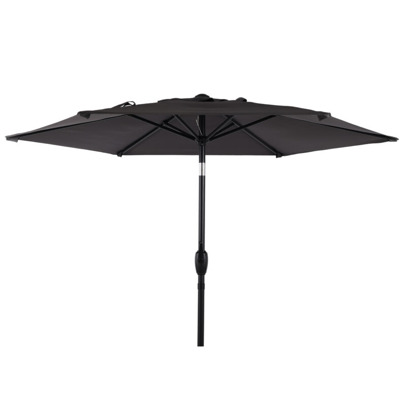 10FT Patio Umbrella, Outdoor Market Yard Umbrella, Sun Shade Umbrella with Push Button Tilt and Crank Mechanism for Garden, Deck, Pool and Backyard, Not Include Umbrella Base - Image 10