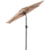 10FT Patio Umbrella, Outdoor Market Yard Umbrella, Sun Shade Umbrella with Push Button Tilt and Crank Mechanism for Garden, Deck, Pool and Backyard, Not Include Umbrella Base - Image 25