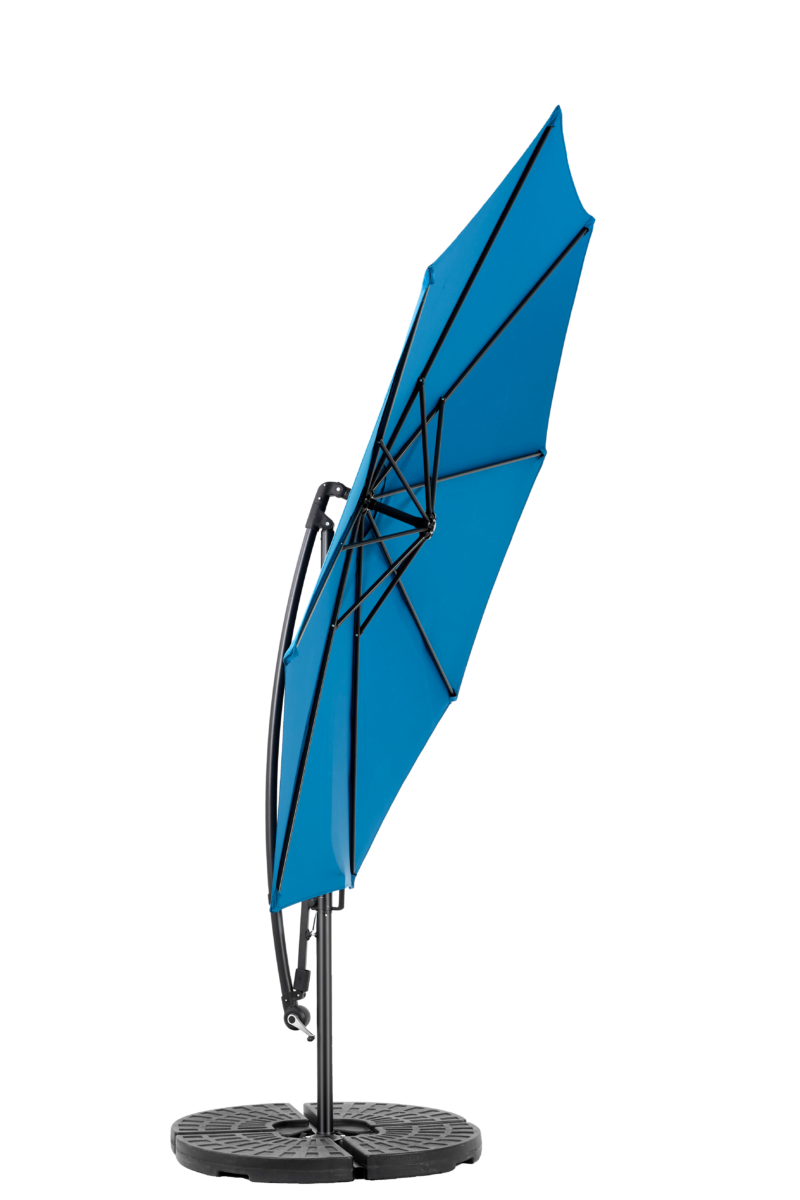 Best Choice Products 10ft Offset Hanging Market Patio Umbrella w/Easy Tilt Adjustment, Polyester Shade, 8 Ribs for Backyard, Poolside - Image 12