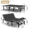 Adjustable Bed Frame with Massage Head & Foot Incline Queen Size Wireless Remote, two types of USB ports: Type-A and Type-C, LED Night Light, 4 Height-Adjustable Legs Easy assembly - Image 4