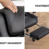 Office Chair, Big and Tall Executive Office Chair with Footrest, Leather Computer Chair, Ergonomic Reclining Chair High Back, Large Home Office Chair - Image 4