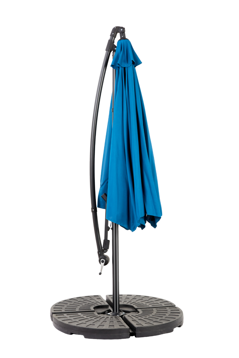 Best Choice Products 10ft Offset Hanging Market Patio Umbrella w/Easy Tilt Adjustment, Polyester Shade, 8 Ribs for Backyard, Poolside - Image 11