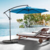Best Choice Products 10ft Offset Hanging Market Patio Umbrella w/Easy Tilt Adjustment, Polyester Shade, 8 Ribs for Backyard, Poolside - Image 8