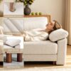Oversized L Shaped Sectional Couch for Living Room, Extra Large Deep Seat Modular Sectional Sofa with Washable Covers, Modern Cloud Couch for Apartment, Bedroom, Beige - Image 5