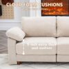 Oversized L Shaped Sectional Couch for Living Room, Extra Large Deep Seat Modular Sectional Sofa with Washable Covers, Modern Cloud Couch for Apartment, Bedroom, Beige - Image 7