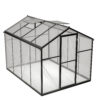 6x8 FT Greenhouse for Outdoors, Polycarbonate Greenhouse with Quick Setup Structure and Roof Vent, Aluminum Large Walk-in Greenhouse for Outside Garden Backyard, Black - Image 13