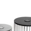 2-Pack Solar Powered Nesting Side Table Set, Modern Round End Tables with Solar LED Lights, Metal Wire Cage Accent Tables, Indoor/Outdoor Patio Nightstand for Living Room, Balcony, Garden, Matte Black - Image 11