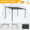 Outdoor Pergola, 12' x 8' Outdoor Pergola for Patio, Large 8x12 Galvanized Steel Lean to Wall-Mounted Pergolas for outdoor barbecues and family gatherings - Image 6