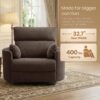 Oversized Power Recliner Chair with USB, Extra Wide 32.7" Seat for Big & Tall Adults, 400-550 lbs Capacity Lounge Chair for Living Room - Image 2
