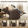 Oversized Power Recliner Chair with USB, Extra Wide 32.7" Seat for Big & Tall Adults, 400-550 lbs Capacity Lounge Chair for Living Room - Image 4