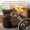 Oversized Power Recliner Chair with USB, Extra Wide 32.7" Seat for Big & Tall Adults, 400-550 lbs Capacity Lounge Chair for Living Room - Image 7