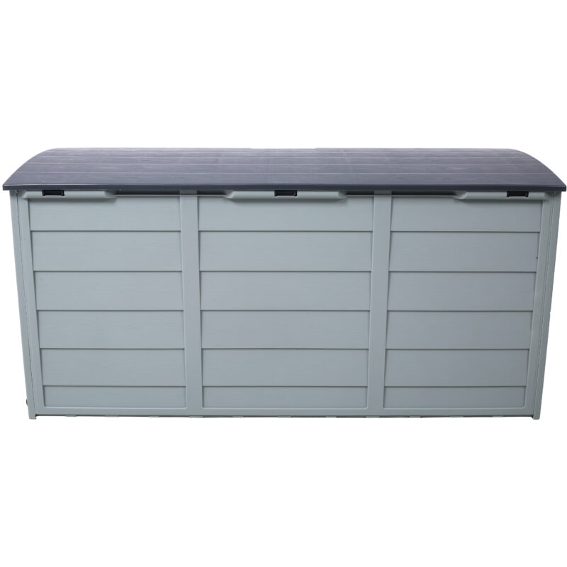 All Weather UV Pool Deck Box Storage Shed Bin Backyard Patio Outdoor w/ Wheel,75 Gallon Resin Deck Box-Organization and Storage for Patio Furniture Outdoor Cushions,Garden Tools and Pool Toys - Image 7