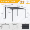 Outdoor Pergola, 12' x 8' Outdoor Pergola for Patio, Large 8x12 Galvanized Steel Lean to Wall-Mounted Pergolas for outdoor barbecues and family gatherings - Image 7