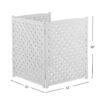 3-Panel Outdoor Air Conditioner Fence Screen, Outside Wood Privacy Fence, 32" W x 38" H - Image 12