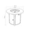 30" Propane Gas Fire Pit Table, 50000 BTU Round Steel Fire Pit for Outside Patio Deck Garden Courtyard-Black - Image 7
