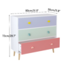 Kids 3 Drawer Dresser, Baby Nightstand for Bedroom, Storage Cabinet for Toddler Child for Living Room, Toddler Room, Nursery, Closet, Apartment (Colorful) - Image 11