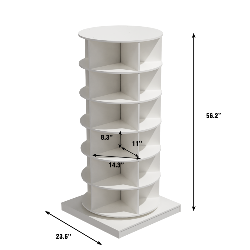 new 360 Rotating shoe cabinet 7 layers Holds Up to 28 Paris of Shoes - Image 9