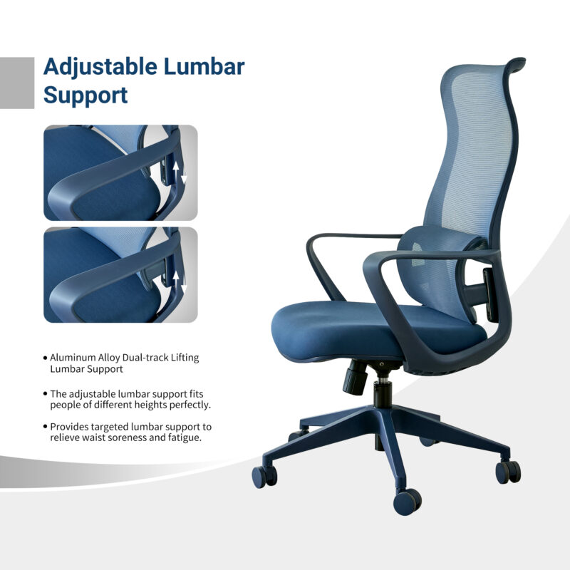 Ergonomic Colorful Office Chair 350LBS Home Office Mesh Breathable High Back, With Adjustable Lumbar Support Computer Chair, Integrated Molded Foam Seat Cushion, Fireproof - Image 20
