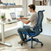 Ergonomic Colorful Office Chair 350LBS Home Office Mesh Breathable High Back, With Adjustable Lumbar Support Computer Chair, Integrated Molded Foam Seat Cushion, Fireproof - Image 18