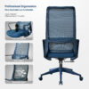 Ergonomic Colorful Office Chair 350LBS Home Office Mesh Breathable High Back, With Adjustable Lumbar Support Computer Chair, Integrated Molded Foam Seat Cushion, Fireproof - Image 23