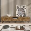 78" TV Stand for 85 75 65 Inch TV, TV Consoles for Living Room, Entertainment Center Wood TV Media with Storage - Image 4
