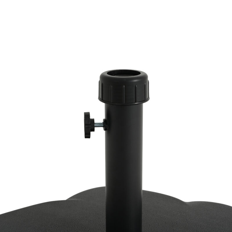 Hex Shape Outdoor 65-pound Black Umbrella Base - Image 6
