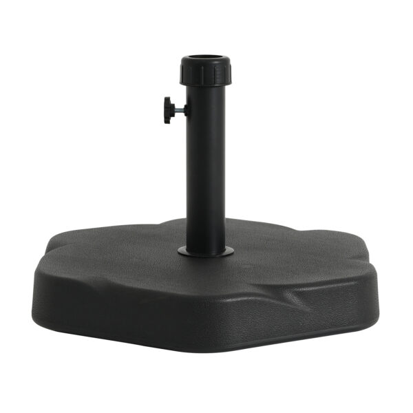 Hex Shape Outdoor 65-pound Black Umbrella Base